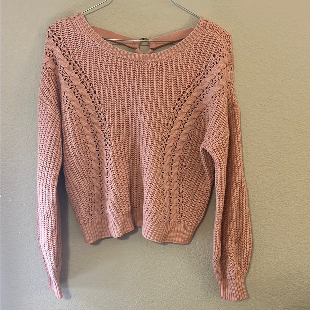 Pink Knit Women's Sweater